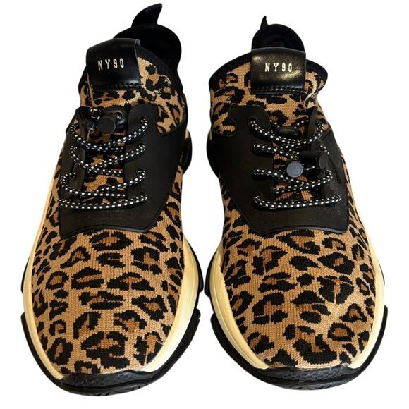Women's Steve Madden Myles NY90 Leopard Sneakers Size 11, EUC - Picture 2 of 8